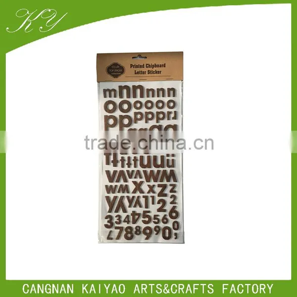 Newly Design 26 Letters Chipboard Sticker photo-2