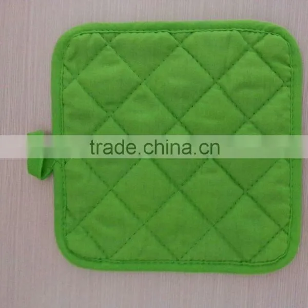 Bright Green Color Photo Printing Polyester (twill) 25g Pot Holder 55g Glove Kitchen Set photo-5