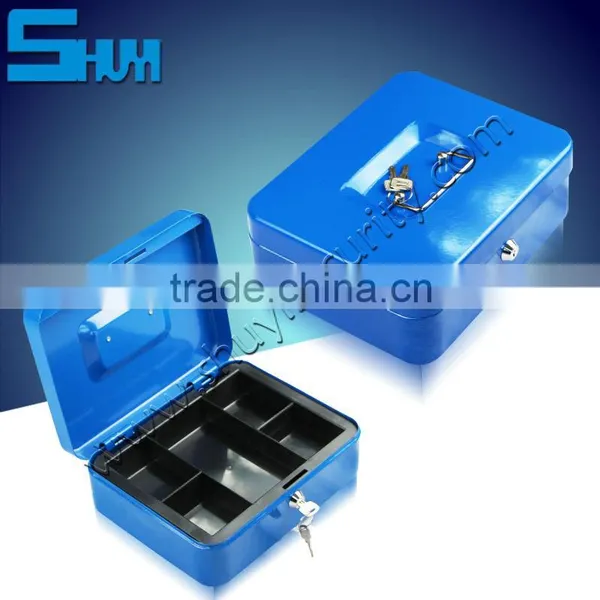 Portable Safe Box With Key Lock Can be Cash Box