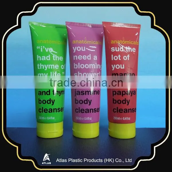 D50 250ml Body Cleanser Plastic Cosmetic Tube