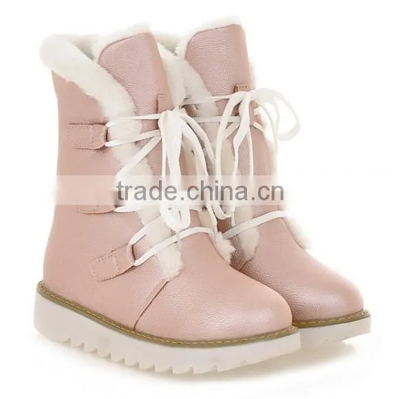 New Year New Designs High Quality Shoes PU Boots 2016 CP6598 photo-5