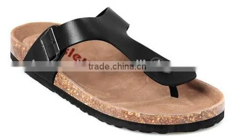 New PU Flat Slippers, Fashion Cork Sole Slippers photo-2