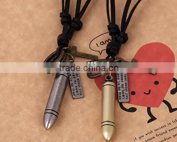 New Product Vintage Leather Strap Necklace photo-3
