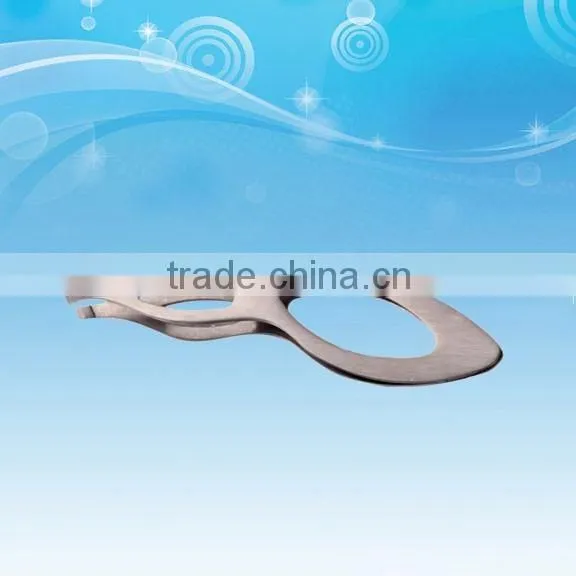 2015 Stainless Steel Feather Shaped Eyebrow Tweezer
