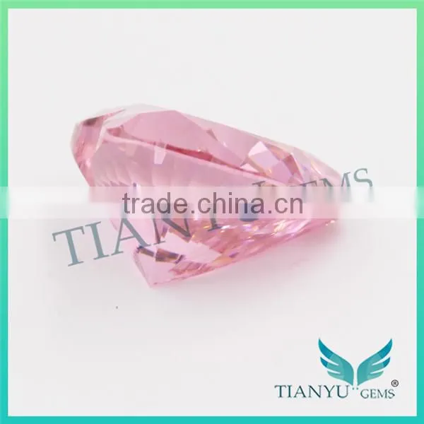 Wholesale Synthetic Heat CZ Stone 8*8 Pink Heart Cut Loose Cubic Zirconia Price photo-3