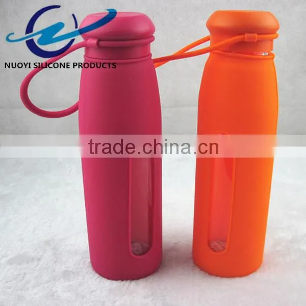 Long Hollow Out Tether Silicone Cup Sleeve of Food Grade photo-4