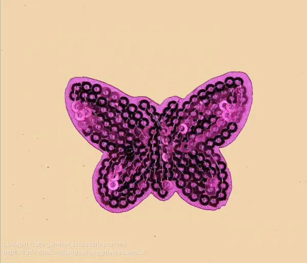Factory Supply Fashion Bright 3mm Sequins Embroidery Design photo-4