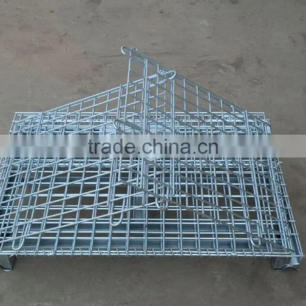 Hot Sale Easy Folding Storage Cage ,wire Container for Warehouse photo-4