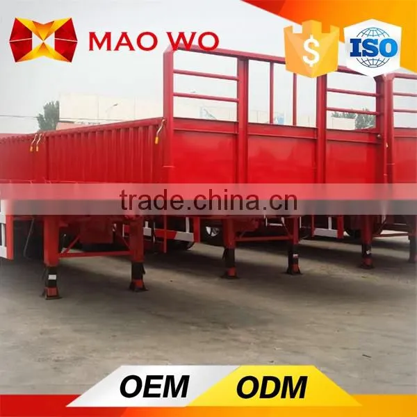 China 3 Axle Heavy Duty Side Wall Semi-trailer Factory Price for Sale photo-5