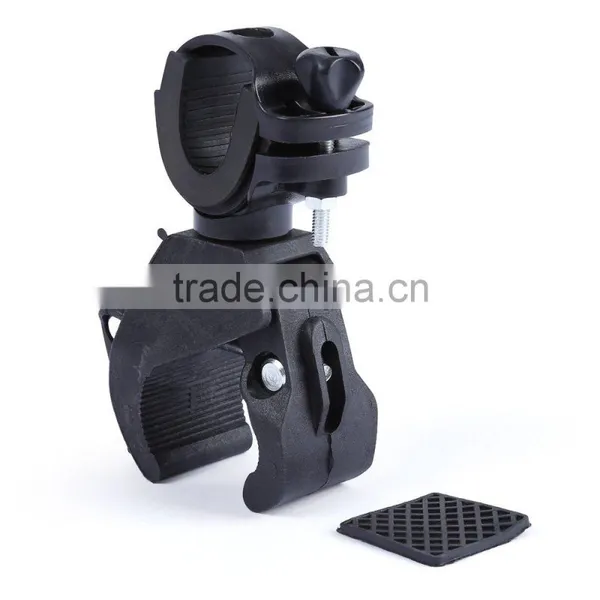 Bicycle Light Bracket Front Holder Flashlight Clip 90 Degree Rotation Bike Equipment Mount on Frame Handlebar Seatpost photo-2