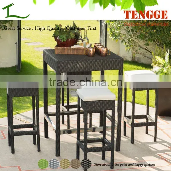 Cheap Fashion Outdoor Rattan Furniture Bar Set Indoor Bar Sets photo-2