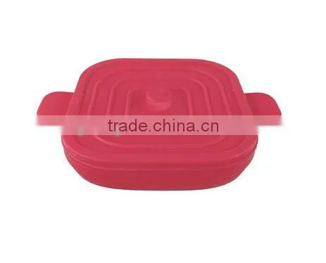 Portable Collapsible Silicon Bowls With Lids photo-5