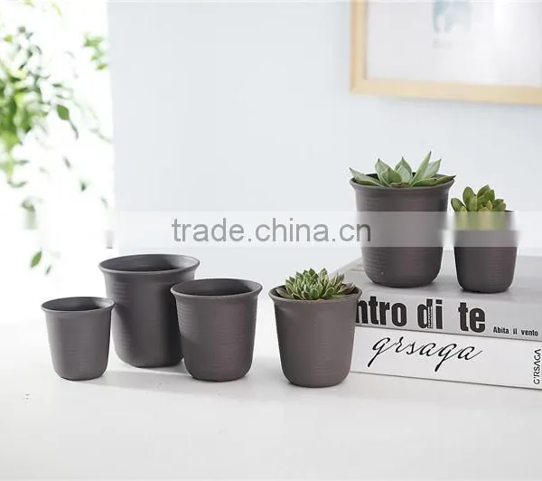 Plastic Round Resin Succulent Plant Pot/Cactus Plant Pot Flower Pot photo-6