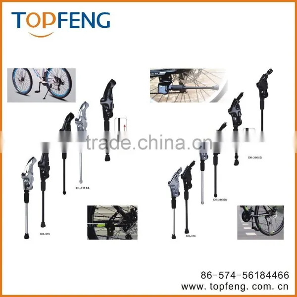 Black Adjustable MTB Bike Bicycle Cycling Side Road Mountain Kickstand Stand photo-2