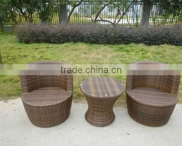 Bottle Shape Wicker Patio Furniture/outdoor Coffee Set/small Table With Chair photo-5