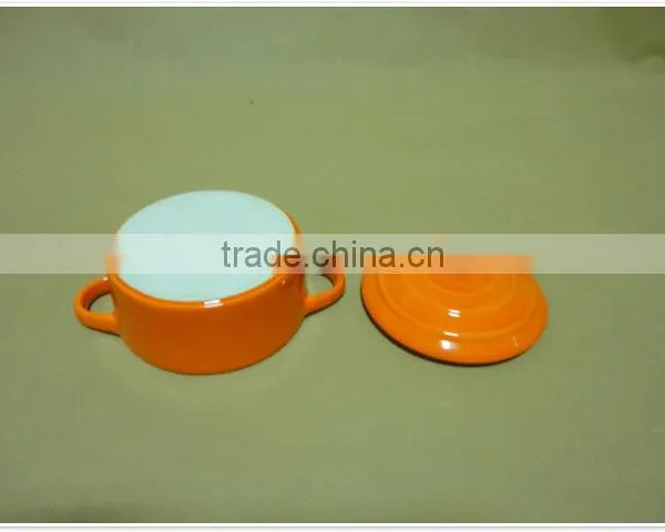 Wholesale Daily Use Round Porcelain With Lid Ceramic Bakeware photo-4