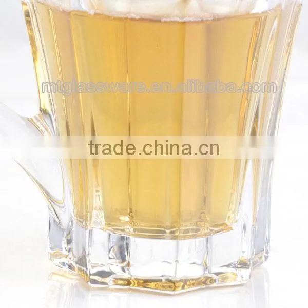 Clear Machine Made Beer Glass Mug With Handle photo-4