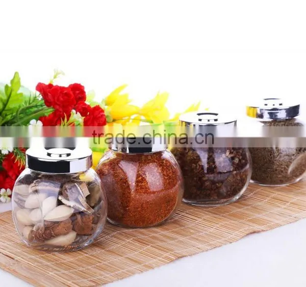 6oz Eco-friendly Cheap Clear Glass Spice Jar With Screw Top Lid photo-4