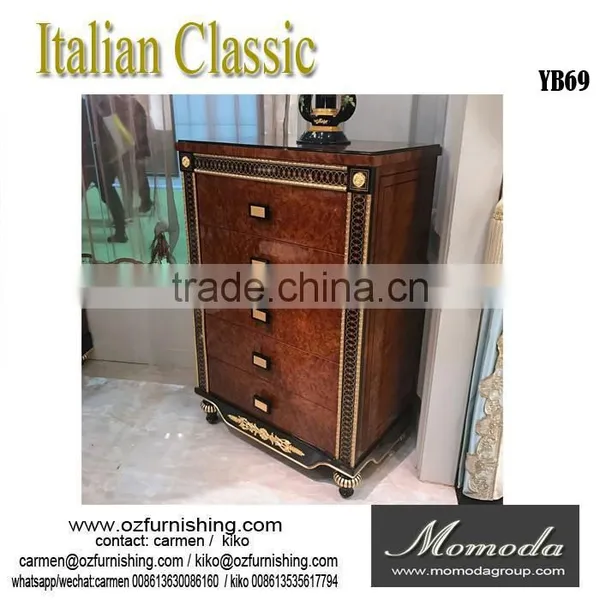 YB69 New Model Design Italian Royal Baroque Style Luxury Solid Wood Bedroom Furniture for Sale photo-2