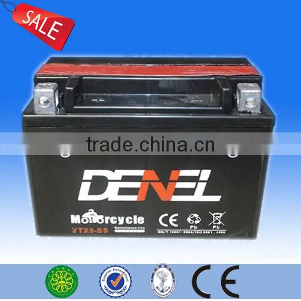 12V8AH Electric Motorcycle Battery From China Factory For Large Displacement Motorcycles MF (YTX9-BS) photo-3