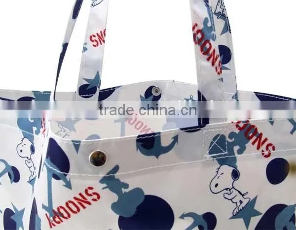 ECO Friendly 300D Fashion Style Full Cartoon Printing Shopping Tote Bag,Women Travel Handbag photo-4