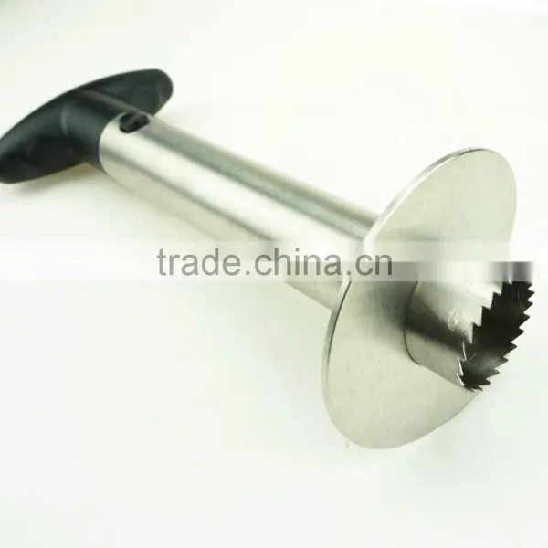 42061 Easy Cooking Tool Stainless Steel Pineapple Peeler Corer Slicer With Colorful Handles photo-2