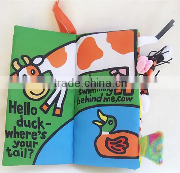 New Born Baby Infant Developmental Soft Animal Cloth Book photo-6