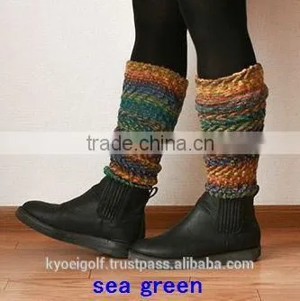 Super Warm Leg Warmer, Colorful and Silk Mix Inner Layer, Made in Japan photo-4