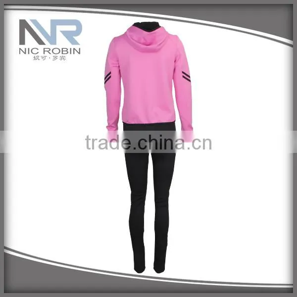 Wholesale OEM Custom Women's Training Wear Set Factory Tracksuit photo-5