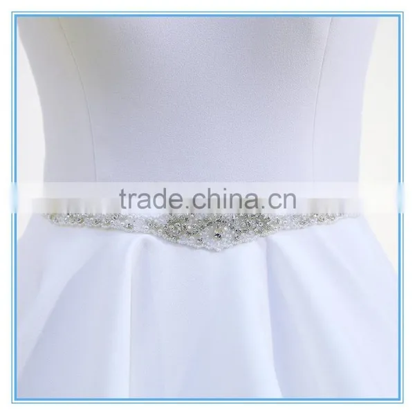 Elegant Vintage Handmade Appliqued Wedding Dress Ball Gown Beading photo-4