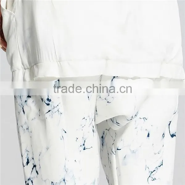 Wholesale Gym Wear Jogger Print White Loose Trousers 3xl Jogger Pants photo-3