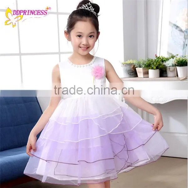 2015 Large Stock Girls' Casual Dress Korea Design Children Dresses Princess Tulle Dress for Girl photo-3