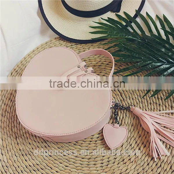 2017 Hand Bag Cosmetic Bag Pink Blue Love Design Shoulder Long Strip Bag for Girls photo-5
