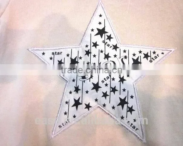 Star Embroidery Children Cotton Sweatshirt photo-2