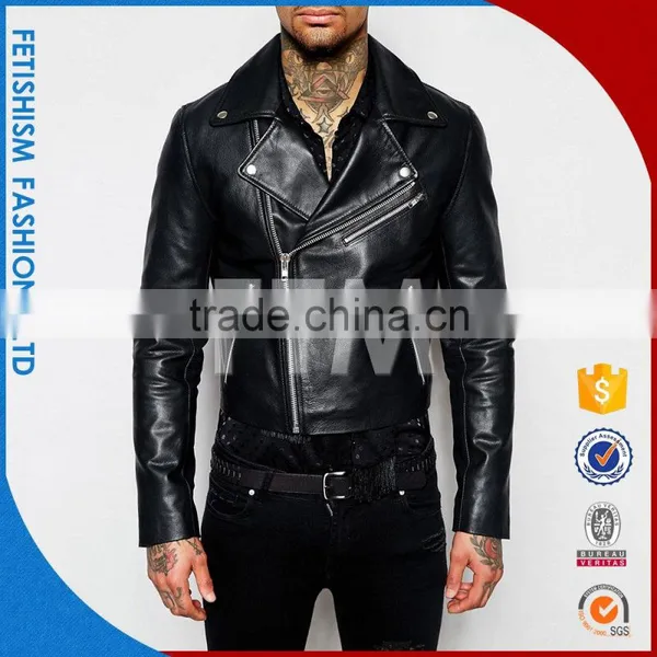 China OEM Latest Design Leather Jacket photo-3
