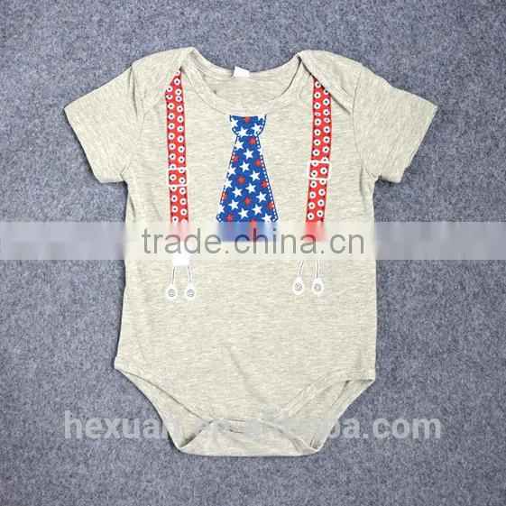 Short Sleeve Cartoon Printing Wholesale Baby Romper Gift Set photo-4
