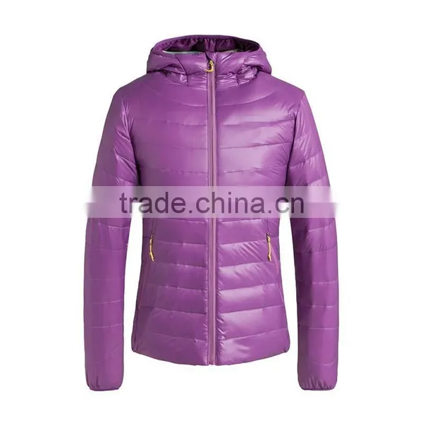 OEM Fashion Ultra Light Nylon Down Jackets/women Slim Fit Women Light Down Jacket For Outdoor and Indoor photo-2