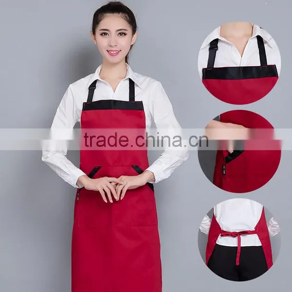 Wholesale Shopping Guide Advertising Promotions Polyester-cotton Aprons Custom Catering Fast Food Restaurant Work Aprons Hanging photo-4