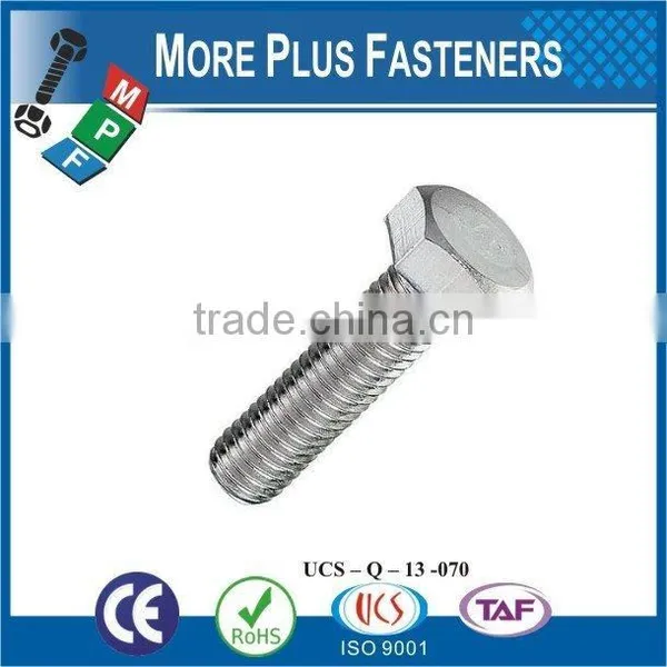 Made in Taiwan High Quality Stainless Steel Hex Head Bolt Hex Bolt Hexagon Bolt photo-5