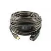 USB 2.0 Extension Active Repeater Cable 20m With DC-Jack photo-2