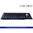 Electroplated Black Cherry Key Switch Industrial Metal Keyboard With Trackball
