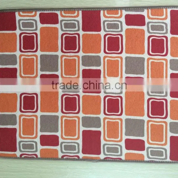 Check Printed and Flower Printed Dish Drying Mat for Kitchen Use photo-2