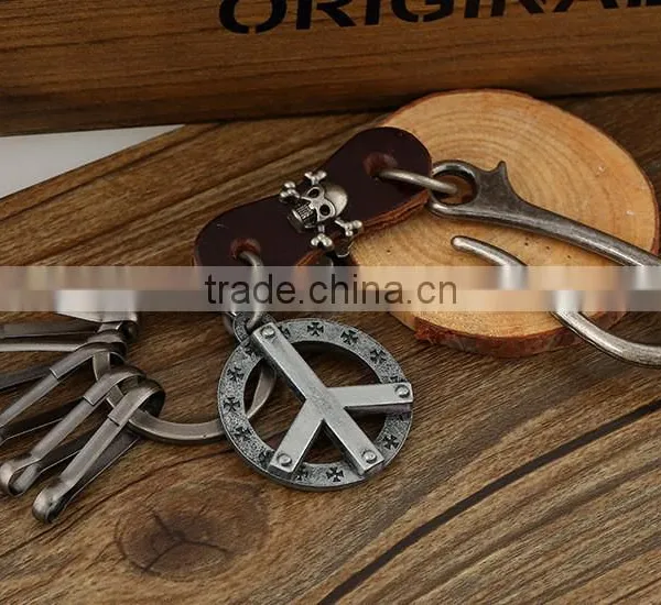 Mens Leather Belt Key Chain/ Key Ring Holder photo-5