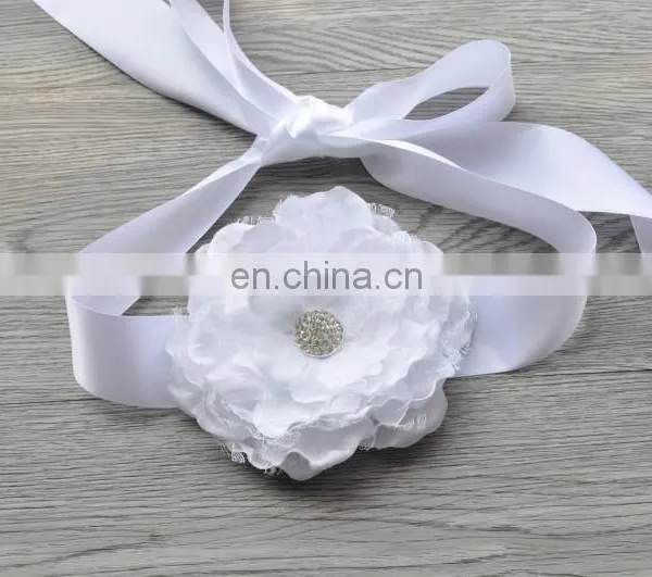 Laced Peony Flower Sash Belt For Kids photo-2