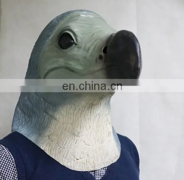Deluxe Fancy Dress Creppy Realistic Adult Latex Animal Dodo Bird Mask photo-2