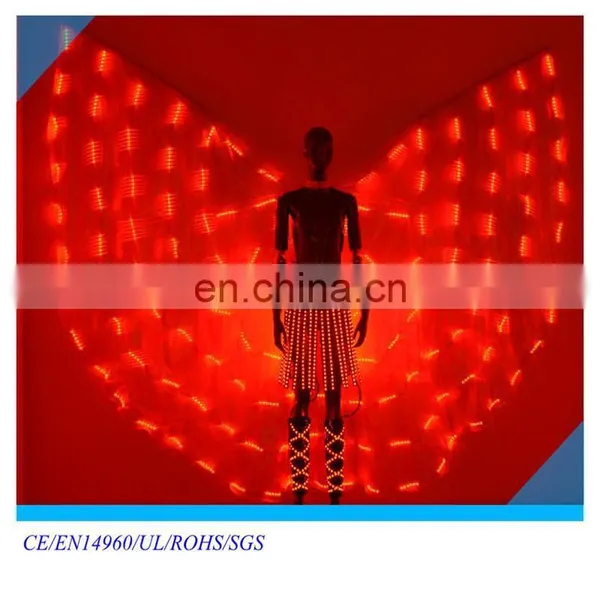 Hot Sale Led Performance Wear for Dance Costume Led Belly Dance Wings