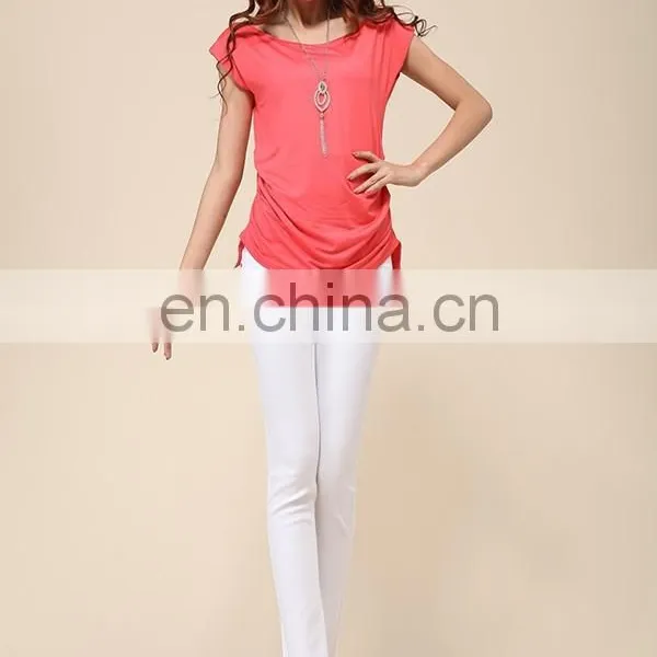 Trade Assurance Yihao Fashion Leisure T-shirts Wholesale 2015 Women Long T-shirts photo-5