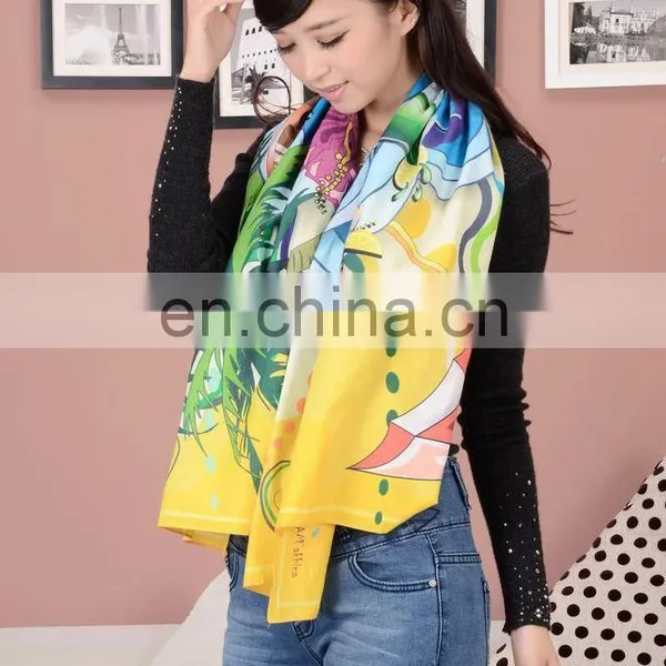 Fashion & Hot Selling Print Scarf Factory Zhen Bang