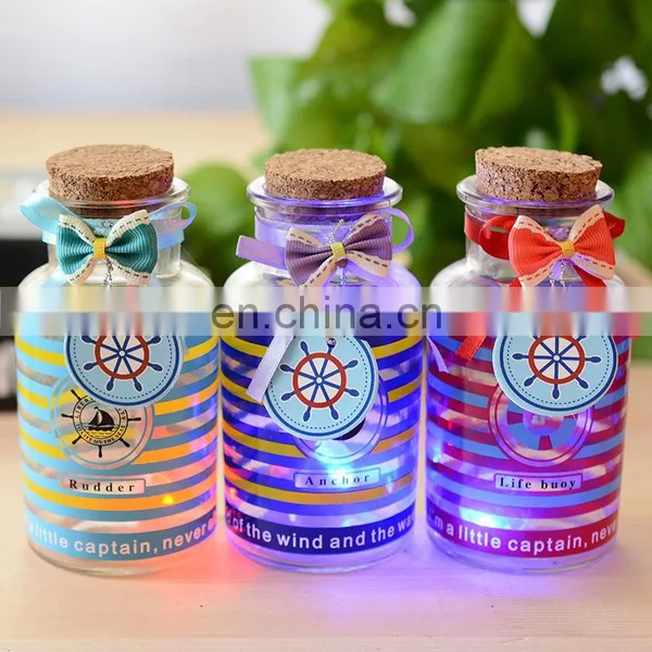 New Arrived Lace Button Bow-knot Wishing Bottle With Led Light Lucky Bottle Cork photo-6