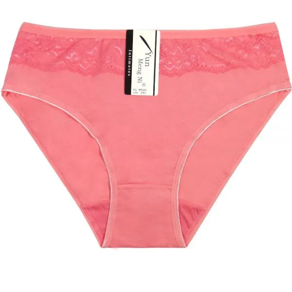 Yun Meng Ni Sexy Underwear Waist Lace Briefs Fat Women Cotton Big Size Panties photo-4